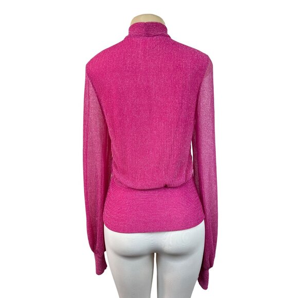 Kristinit Women's Fuchsia Blouse Sz M - Picture 4 of 9